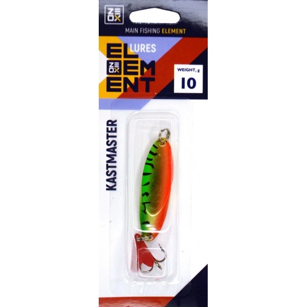 Рыбацкая блесна, колеблющаяся, ZEOX Kastmaster, вес 10г, цвет Tiger